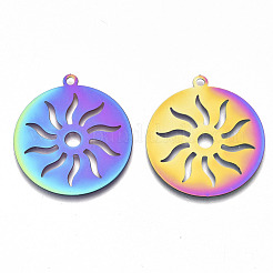 Ion Plating(IP) 201 Stainless Steel Pendants&nbsp;STAS-R114-013