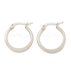 Tarnish Resistant 304 Stainless Steel Hoop Earrings&nbsp;EJEW-F105-23P