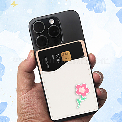 10Pcs 5 Colors PU Leather Phone Back Adhesive Card Holder&nbsp;AJEW-SP0002-96