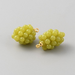 Opaque Resin Imitation Fruit Pendants&nbsp;CRES-WH0006-14G