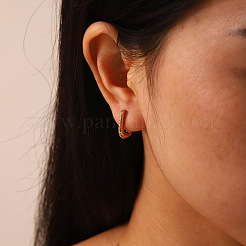 304 Stainless Steel Hoop Earrings for Women&nbsp;LS-KE4093-1