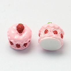 Strawberry Cake Resin Decoden Cabochons&nbsp;LS-X-CRES-R183-05B