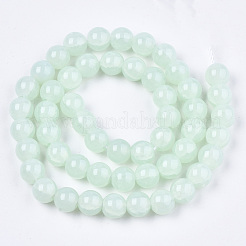 Imitation Jade Glass Beads&nbsp;GLAA-S192-001E