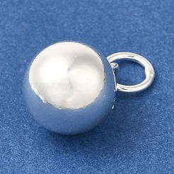 925 Sterling Silver Round Charms&nbsp;STER-G043-08E-S