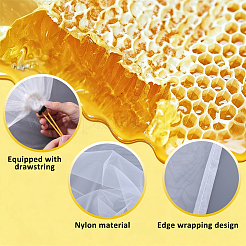 Rectangle Nylon Filter Bag for Honey&nbsp;AJEW-CP0010-41B