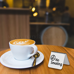201 Stainless Steel NO SMOKING Signs&nbsp;AJEW-CP0010-35B