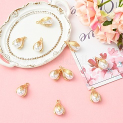 10Pcs ABS Plastic Imitation Pearl Pendants&nbsp;FIND-YW0008-30