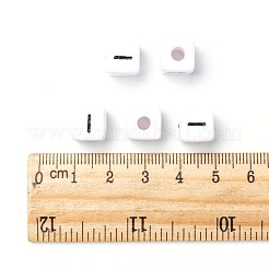 Letter Acrylic European Large Hole Beads&nbsp;OPDL-R050-10mm-I