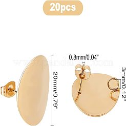 304 Stainless Steel Stud Earring Findings&nbsp;STAS-UN0016-11G