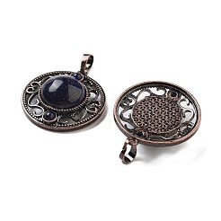 Synthetic Blue Goldstone Pendants&nbsp;G-Q158-03A-R12