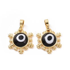 Handmade Evil Eye Lampwork Pendants&nbsp;ZIRC-F136-04G-01