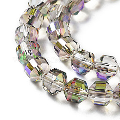 Electroplate Rondelle Glass Beads Strands&nbsp;EGLA-A036-09A-FR01