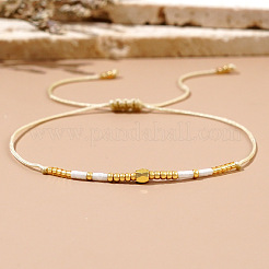 Adjustable Glass Seed Bead Braided Bracelets&nbsp;NY2606