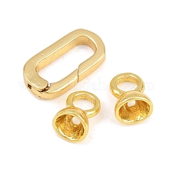 Brass Fold Over Clasps&nbsp;KK-CBA3CA1-04G