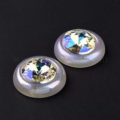 Rainbow Iridescent Plating Acrylic Cabochons&nbsp;OACR-E011-02