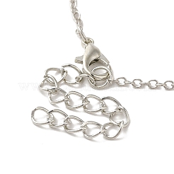 I Love You in 100 Languages Glass Projection Necklace&nbsp;NJEW-M204-01E-P