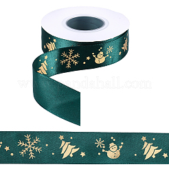 1 Roll Christmas Printed Polyester Grosgrain Ribbons&nbsp;OCOR-CY0002-93