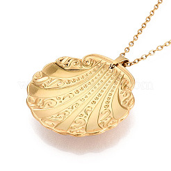 304 Stainless Steel Pendant Necklaces&nbsp;NJEW-T018-15G
