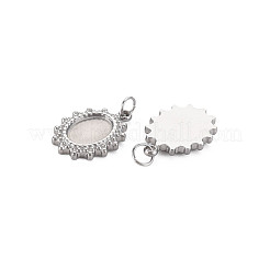 304 Stainless Steel Pendant Enamel Settings&nbsp;STAS-N097-199