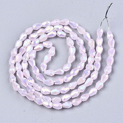 Electroplate Glass Beads Strands&nbsp;EGLA-S194-02A-B02
