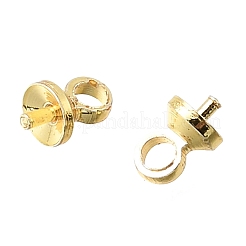 Brass Cup Pearl Peg Bails Pin Pendants&nbsp;KK-C258-11G