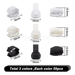 150Pcs 3 Colors Nylon Detachable Blank Shoelace Buckle Clips&nbsp;FIND-NB0004-21