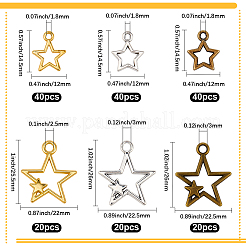180Pcs Tibetan Style Zinc Alloy Pendants&nbsp;FIND-SC0021-04