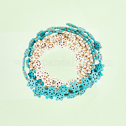 4 Strands 2 Colors Ocean Theme Synthetic Turquoise Beads Strands&nbsp;G-FH0001-93