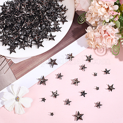 300Pcs 5 Styles Iron Studs Rivets&nbsp;IFIN-HY0001-13