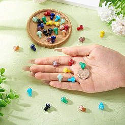 36Pcs 9 Colors Handmade Lampwork Beads&nbsp;LAMP-TA0001-55