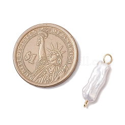 Natural Keshi Pearl Connector Charms&nbsp;PALLOY-JF04238-02