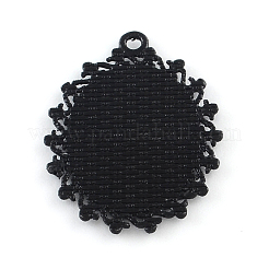 Electrophoresis Alloy Oval Pendant Cabochon Settings&nbsp;PALLOY-Q304-49-NR