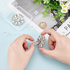 2Pcs Alloy Rhinestone Shoe Decorations&nbsp;AJEW-FG0003-72A