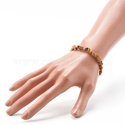 Natural Moss Agate Chip Beads Bracelet for Girl Women&nbsp;BJEW-JB06748-07