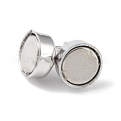 Anti-Tarnish Rhodium Plated 925 Sterling Silver Magnetic Clasps&nbsp;STER-A043-01P