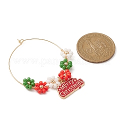 Christmas Theme Alloy Enamel Wine Glass Charms&nbsp;AJEW-JO00188