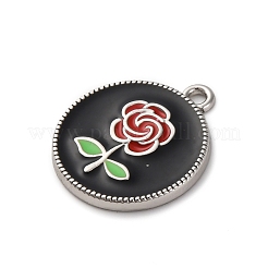 Alloy Enamel Pendants&nbsp;PALLOY-R162-13P-02