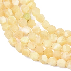 Natural Yellow Jade Beads Strands&nbsp;G-P611-C34-01