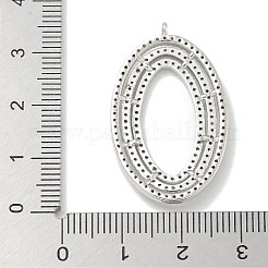 Rack Plating Brass Micro Pave Cubic Zirconia Pendants&nbsp;KK-L224-051P