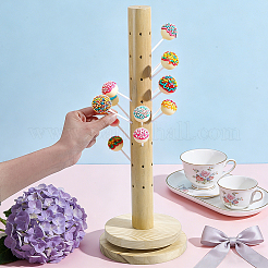 Wood Floor-to-ceiling Lollipop Stands&nbsp;ODIS-WH0099-219