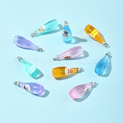 10Pcs 5 Styles Opaque Resin Pendants&nbsp;RESI-FS0001-91