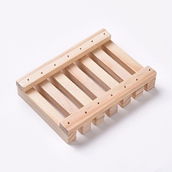 Natural Wooden Soap Case Holder&nbsp;AJEW-WH0105-55A