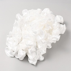 Polyester Satin Chiffon Wavy Lace&nbsp;OCOR-WH0091-05B