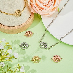6Pcs 3 Colors Brass Clear Micro Pave Cubic Zirconia Links&nbsp;ZIRC-HY0001-04