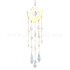 1Pc Metal Moon Hanging Ornaments&nbsp;AJEW-CN0004-04A