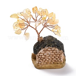 Resin & Natural Mixed Stone Model Ornament&nbsp;DJEW-Z001-01