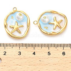 304 Stainless Steel Enamel Pendants&nbsp;STAS-B084-03G-02