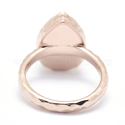 Electroplate Natural Druzy Quartz Crystal Finger Rings&nbsp;RJEW-I055-05RG-RS