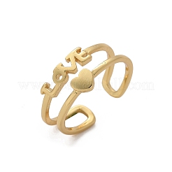 Brass Cuff Finger Rings&nbsp;RJEW-C120-09G