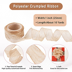 Polyester Crumpled Ribbon&nbsp;OCOR-TAC0035-12F